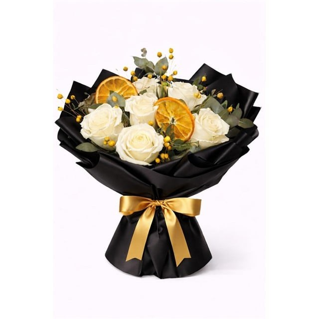 Saf Duygular 7 li Beyaz Gül Aranjmanı