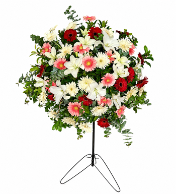 açılış çelengi, gerbera çelengi, lilyum çelengi, çelenk