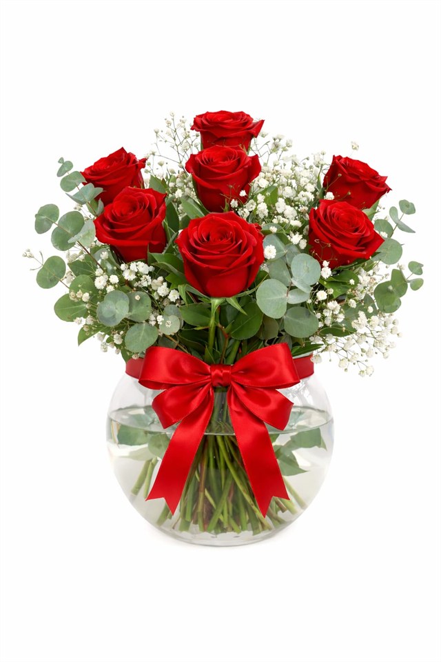 Aşkın Kırmızısı – Vazoda Kırmızı Güller