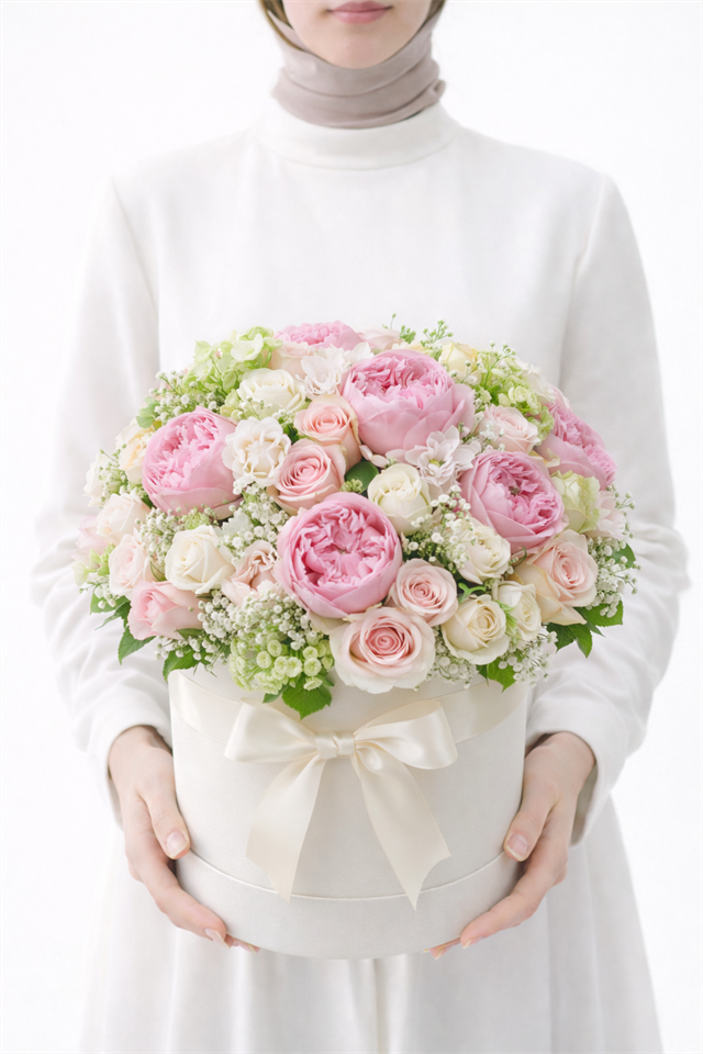 Elegance Pembe Şakayık Kutusu