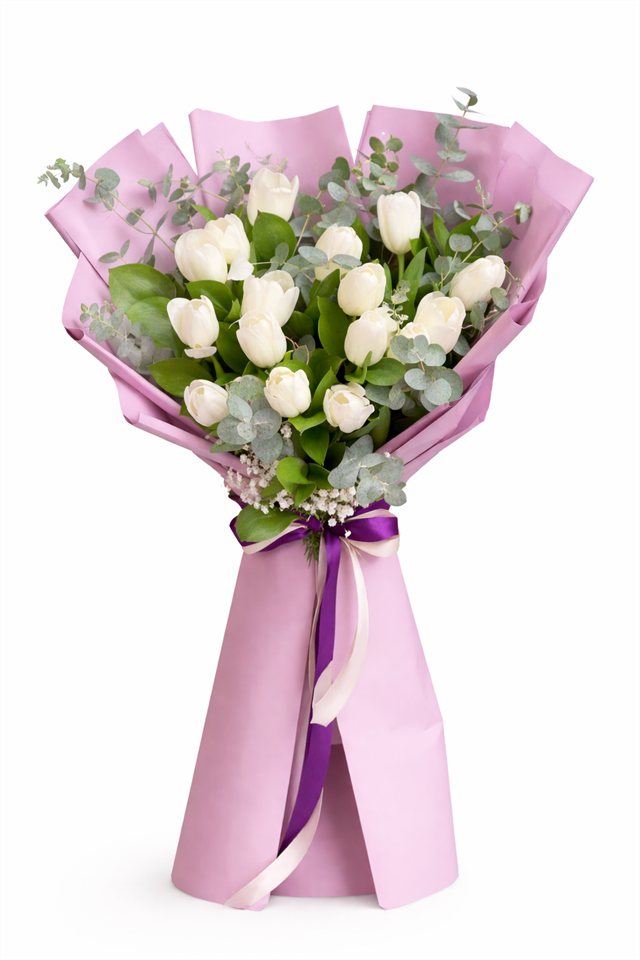 Luxury White Tulips