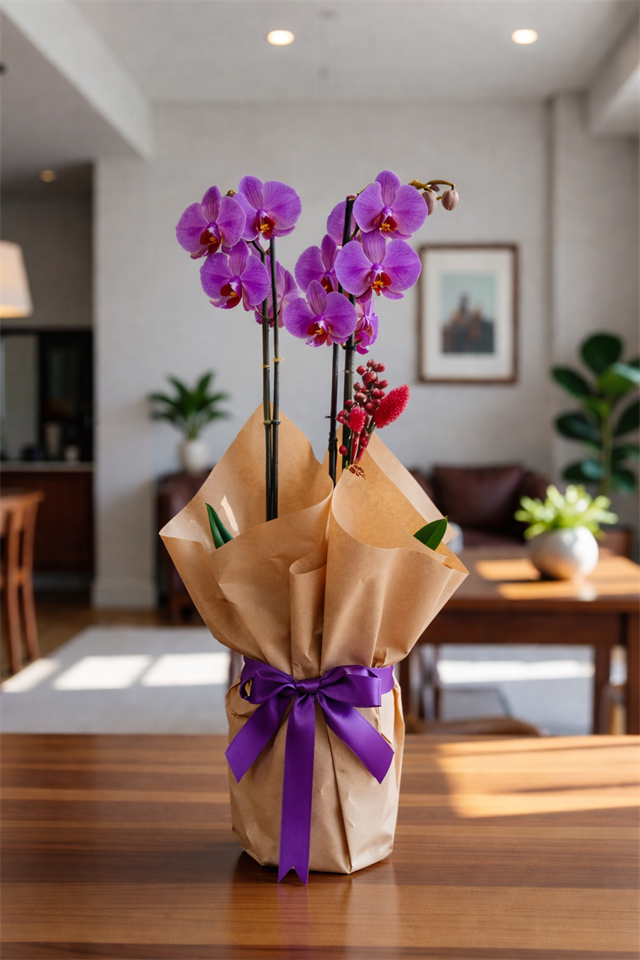 Mor Aşk Alevi | Özel Tasarım Orkide