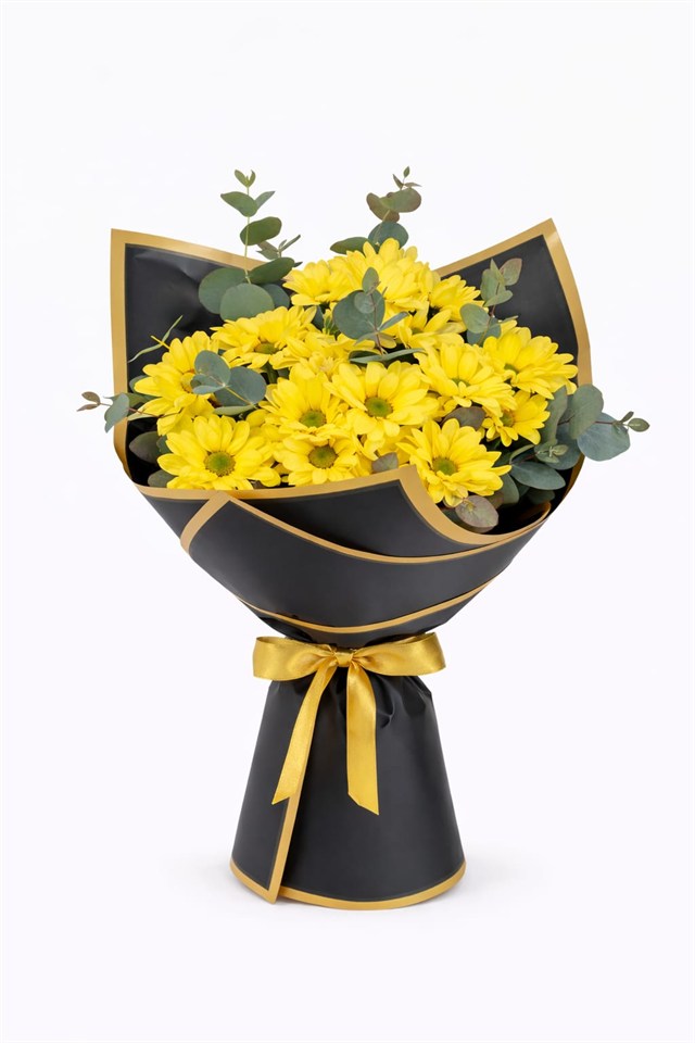 Okaliptuslu Sarı Papatya Zarafeti