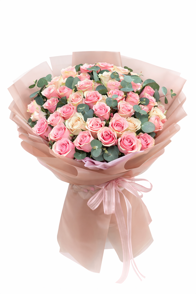 Pembe Düşler – Premium Gül Buketi