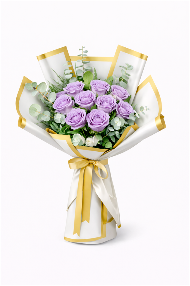 Zarif Asalet – Lila Gül Buketi