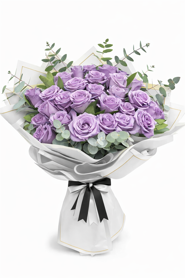 Zarif Lila Gül Buketi